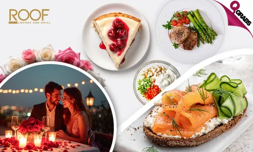 Heartfelt Dinner Set Menu for Two at Roof Lounge!